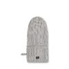 Lexington Icons Cotton Herringbone Striped Mitten, Black/White