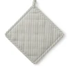 Lexington Icons Cotton Herringbone Striped Potholder, Sage Green/White - Bild 2
