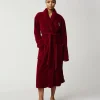 Lexington Lesley Fleece Robe, Red Unisex