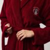 Lexington Lesley Fleece Robe, Red Unisex - Bild 3